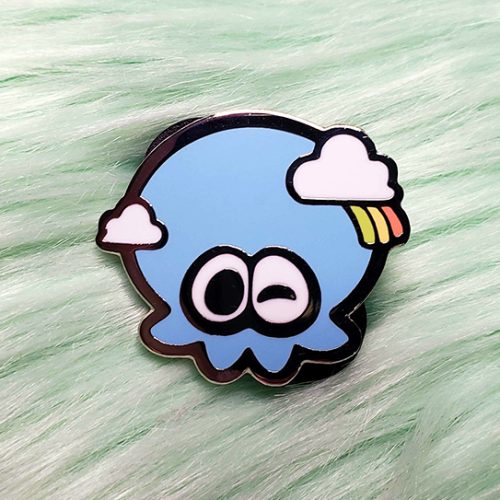 Flavored Ink - Sky Octo Enamel Pin