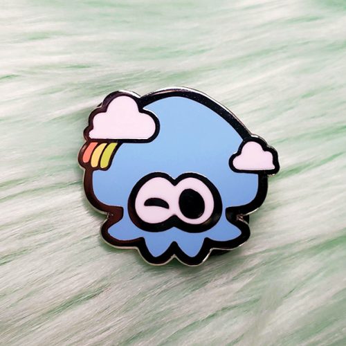 Flavored Ink - Sky Squid Enamel Pin
