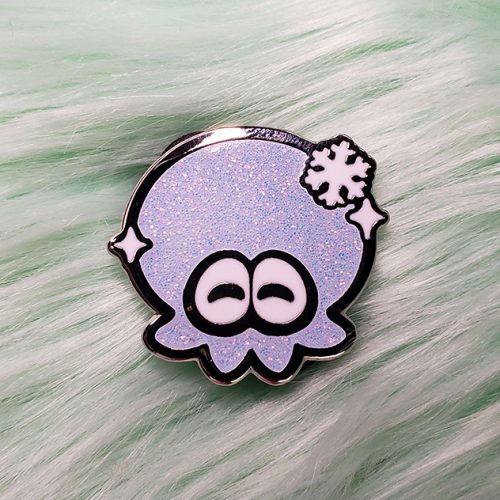 Flavored Ink - Snow Octo Enamel Pin