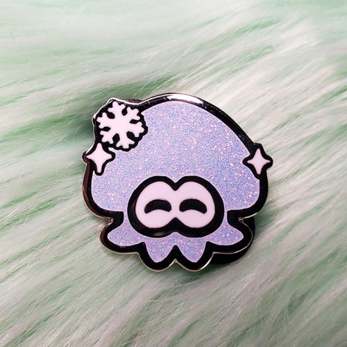 Flavored Ink - Snow Squid Enamel Pin