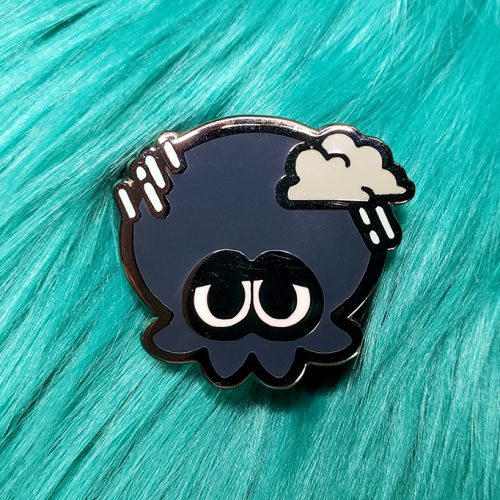 Flavored Ink - Rain Octo Enamel Pin