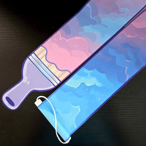Clouds Brush Pin Banner