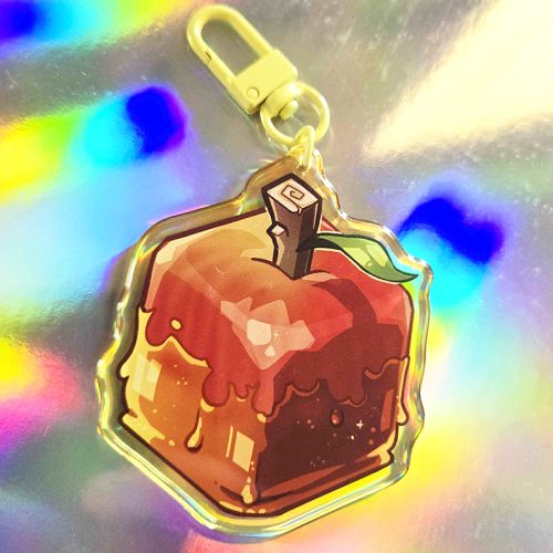 Food Cube Charm - Caramel Apple