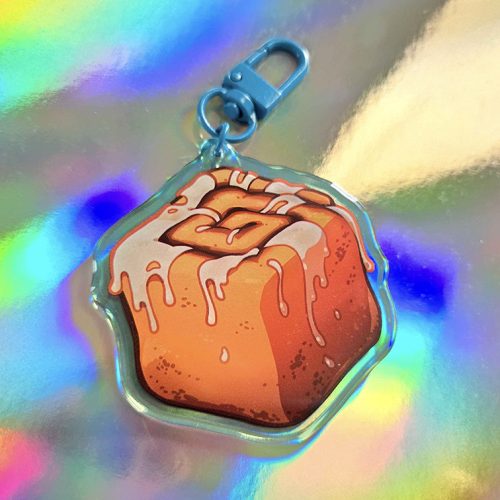 Food Cube Charm - Cinnamon Roll