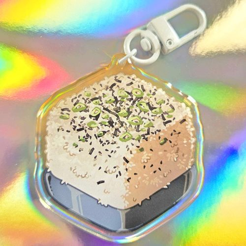 Food Cube Charm - Furikake Rice