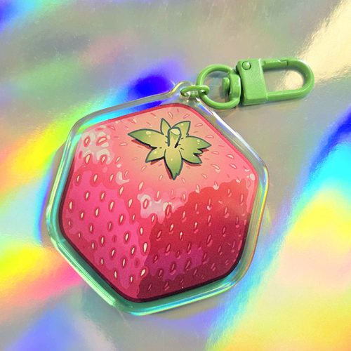 Food Cube Charm - Strawberry