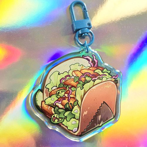 Food Cube Charm - Chicken Taco