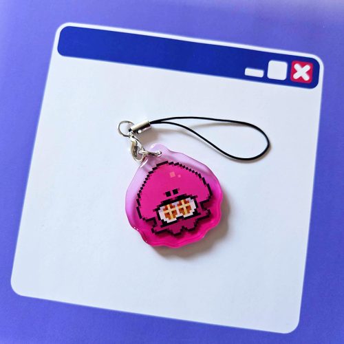 Pixel Callie Squid Phone Charm