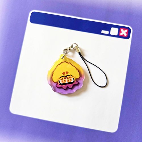 Pixel Frye Squid Phone Charm