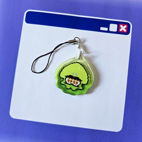 Pixel Marie Squid Phone Charm