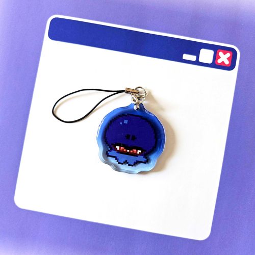 Pixel Shiver Octo Phone Charm