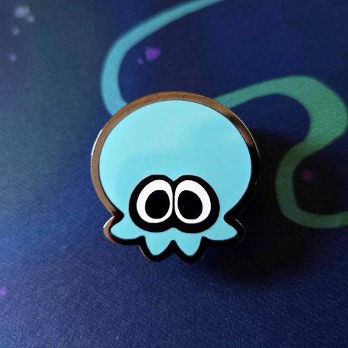 Flavored Ink Plain Aqua Octo Pin