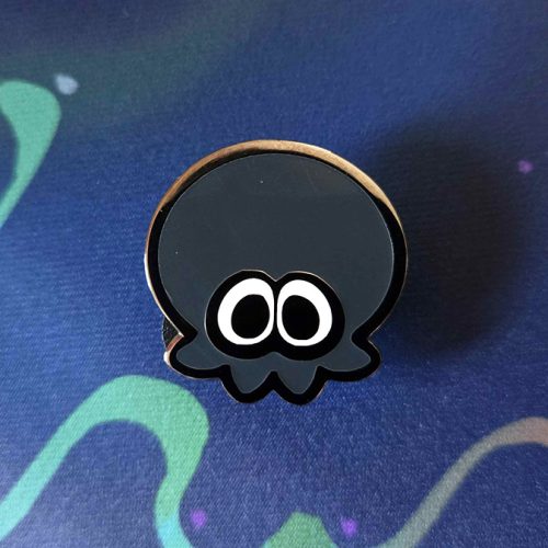 Flavored Ink Plain Black Octo Pin