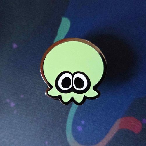 Flavored Ink Plain Green Octo Pin