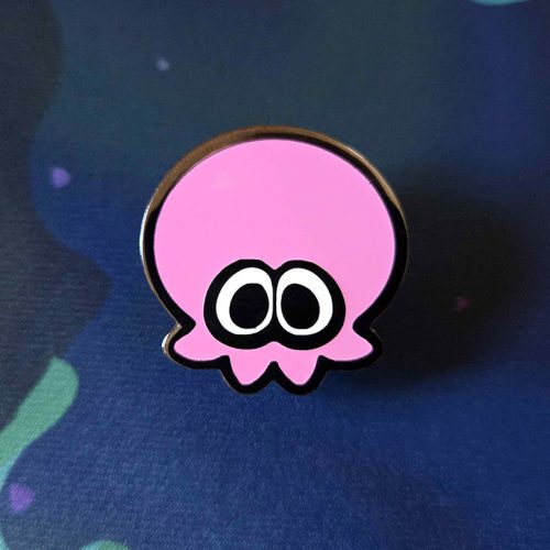 Flavored Ink Plain Pink Octo Pin
