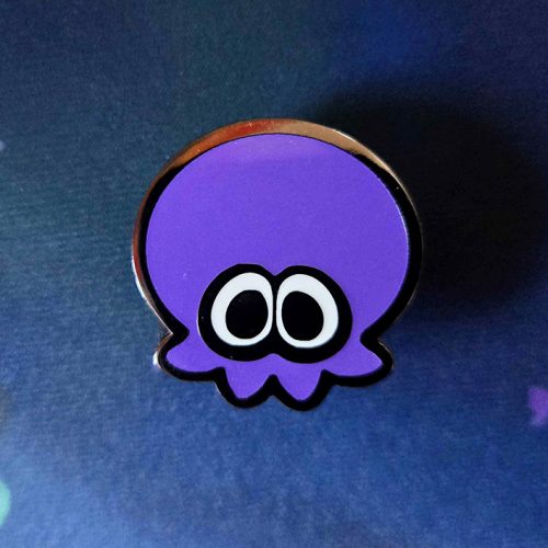 Flavored Ink Plain Purple Octo Pin