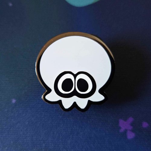 Flavored Ink Plain White Octo Pin