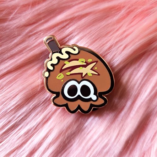 Flavored Ink - Fried Squid Enamel Pin