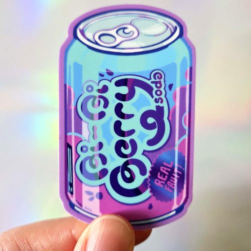Pride Sips: Bi-Bi Berry Sticker