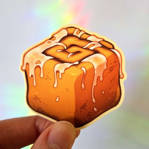 Cinnamon Roll Cube Sticker