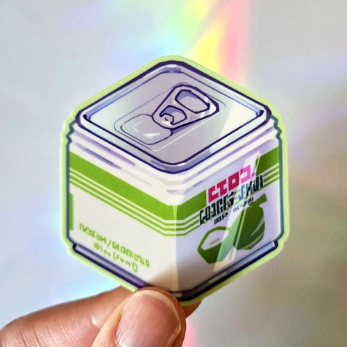Coconut Juice Cube Sticker