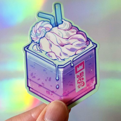 Fairy Milkshake Cube Sticker