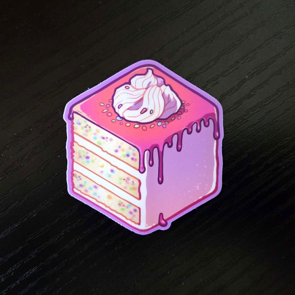 Confetti Cake Cube Sticker - Image 2