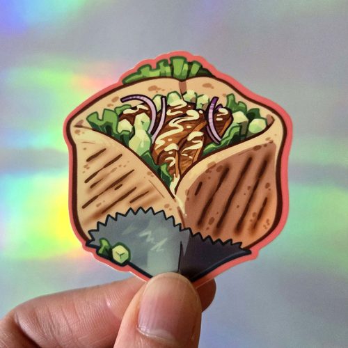 Pita Pocket Cube Sticker