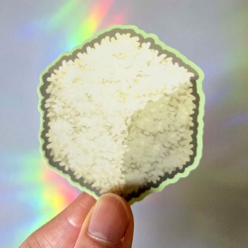 Plain Rice Cube Sticker