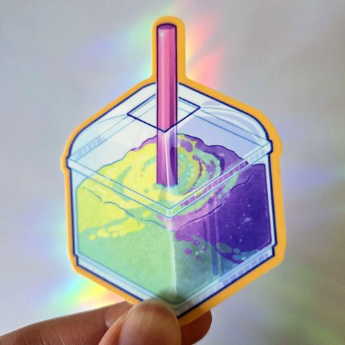 Sour Slushie Cube Sticker