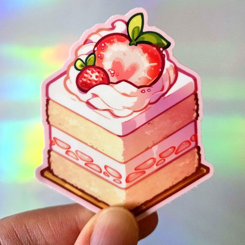 Strawberry Shortcake Cube Sticker