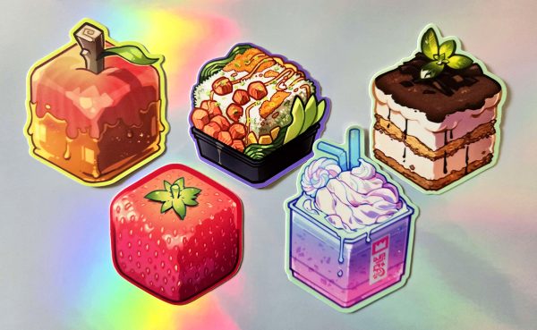 Strawberry Cube Sticker - Image 3