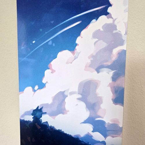 Blue Skies Illustration Print - 8.5 x 5.5