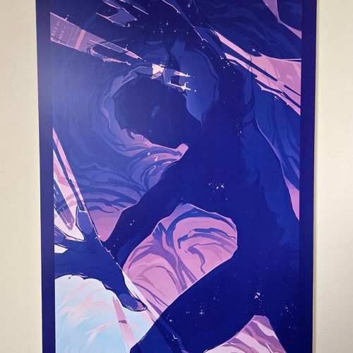 Hover - Trans Flag Colorway Illustration Print - 11 x 17
