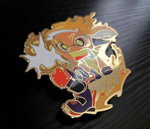 Agent 4 Titan Enamel Pin - Image 2