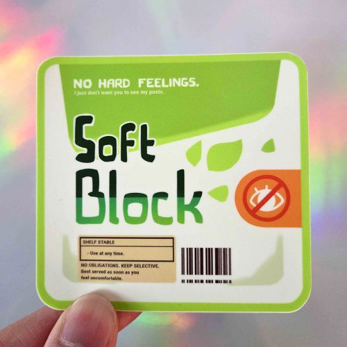 Softblock Tofu Sticker