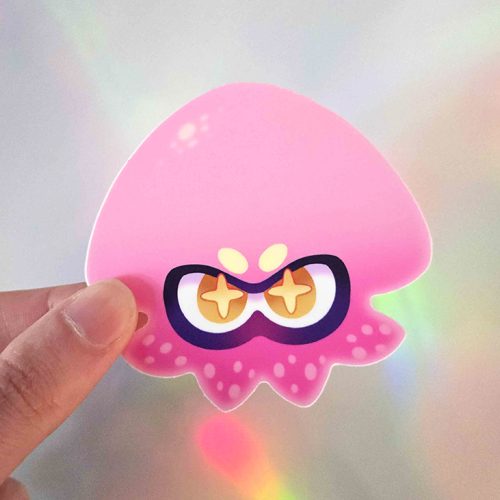Pearl Squid Sticker