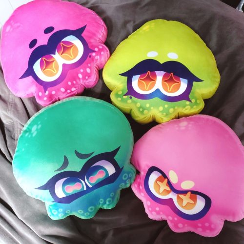 Squid and Octo Medium Pillow Plush Cases