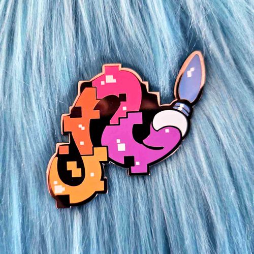 MX Paint Pixel Brush Enamel Pin