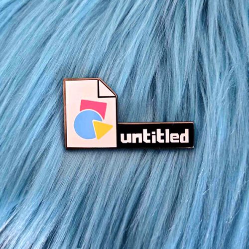 MX Paint Untitled File Enamel Pin