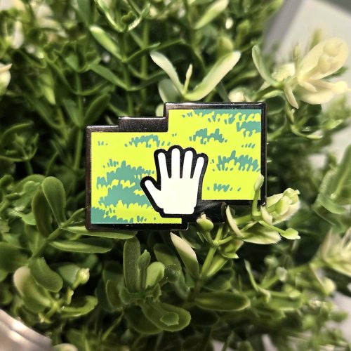 Touch Grass Enamel Pin
