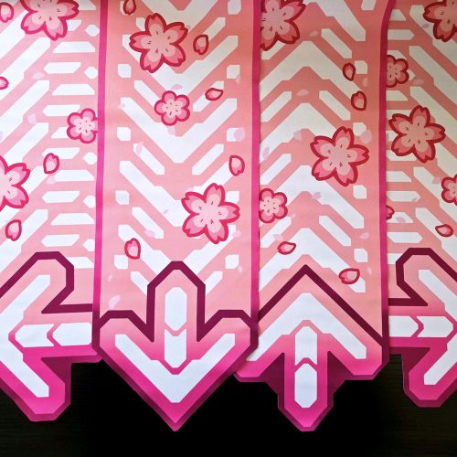 Sakura Rhythm Arrows Pin Banners