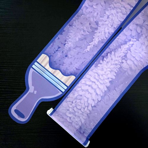 Wisteria Brush Pin Banner