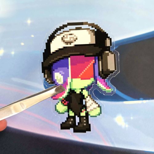 Acht Pixel Clear Sticker
