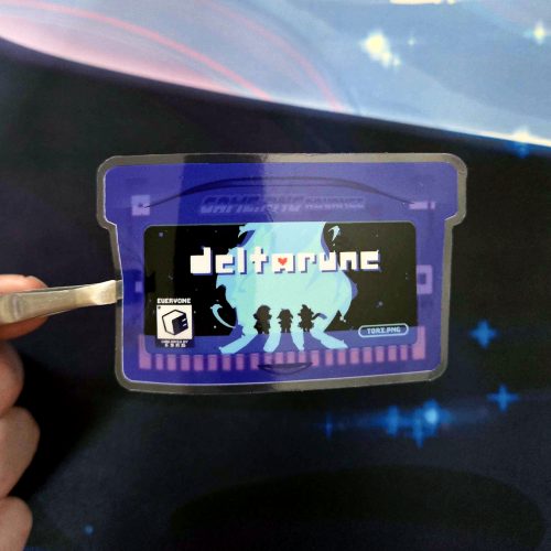 Deltarune GAME.PNG Cartridge Clear Sticker