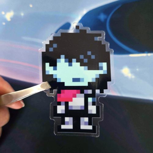 Deltarune Kris Clear Pixel Sticker