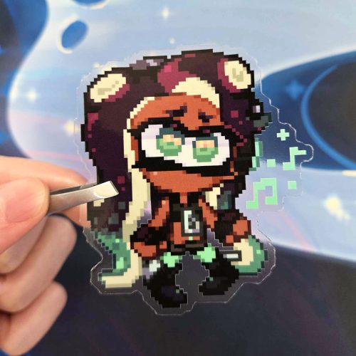 Marina Pixel Clear Sticker