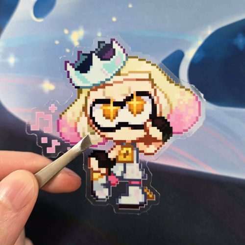 Pearl Pixel Clear Sticker