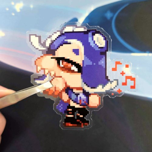 Shiver Pixel Clear Sticker