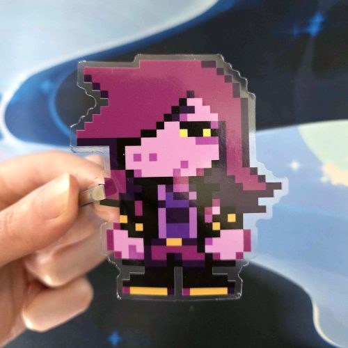 Deltarune Susie Clear Pixel Sticker